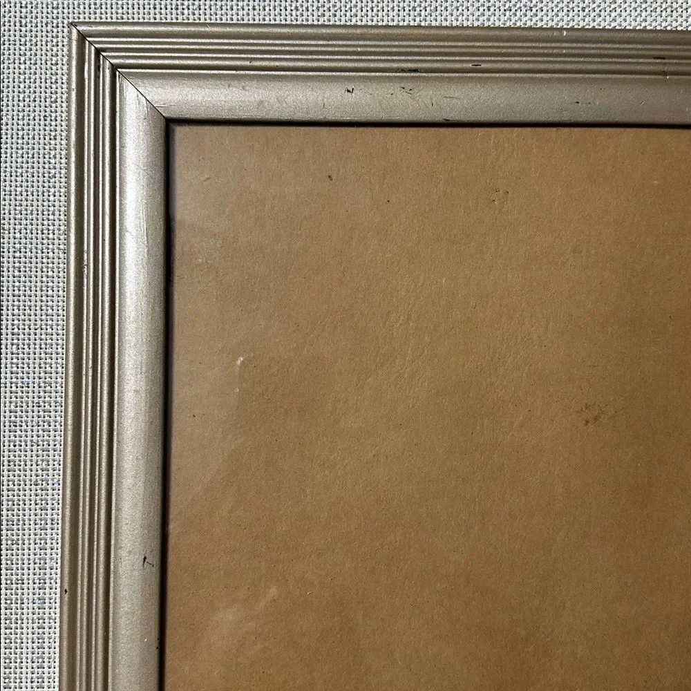 pinnacle Two Picture Art Frames shimmery Gold Distressed Glass Top  16.5 x 13.5”